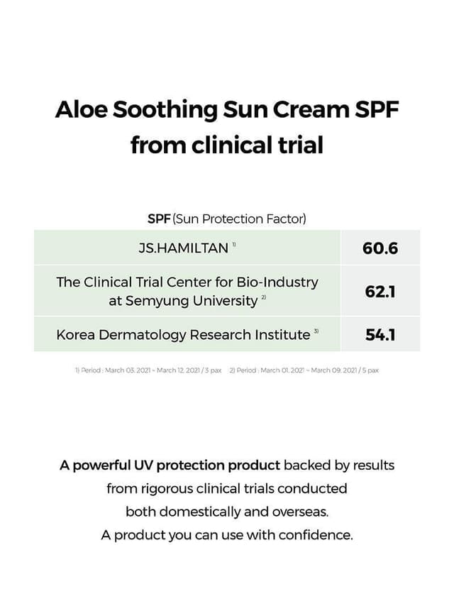 Aloe Soothing Sun Cream SPF50+
