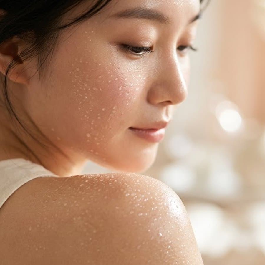 Glass-skin Korean skincare routine